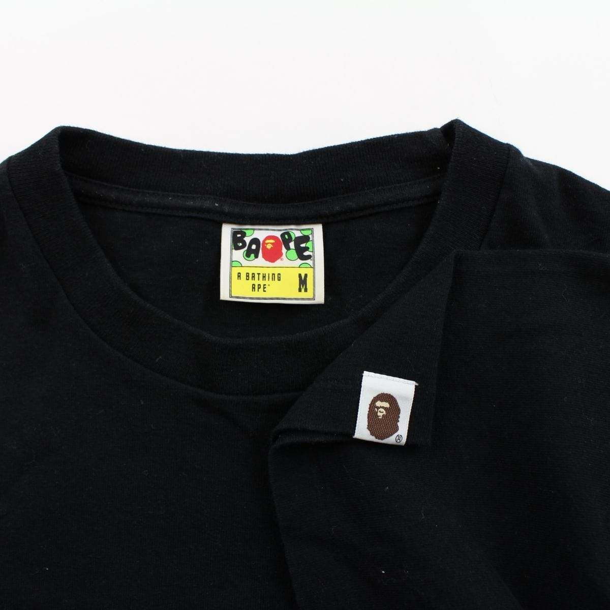 Bape Multicamo Milo Big Ape Side Tee Black - SaruGeneral