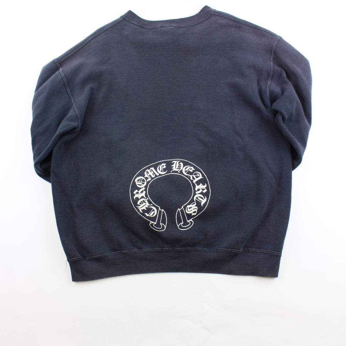 Chrome Hearts Logo Crewneck Black - SaruGeneral