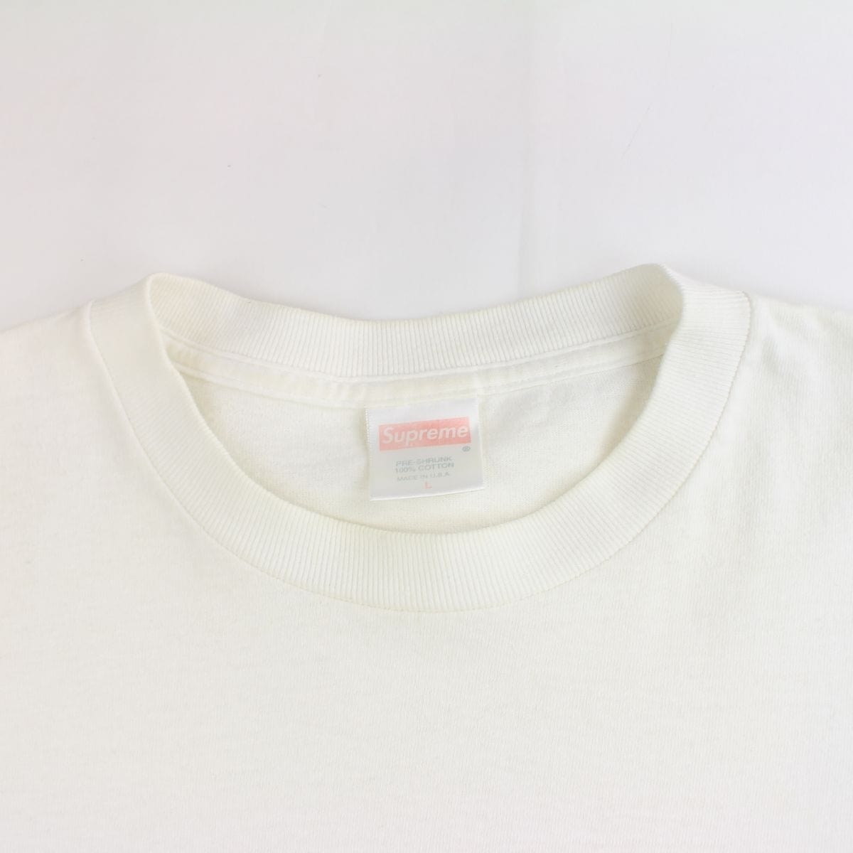 bape x supreme grey psyche camo box logo tee white 1999-2000 - SaruGeneral