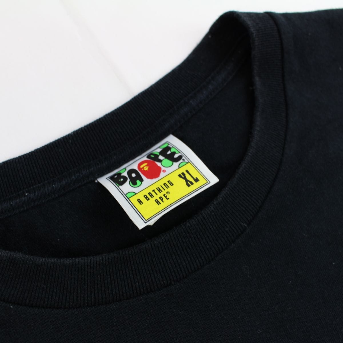 bape milo animal characters big ape logo tee black - SaruGeneral