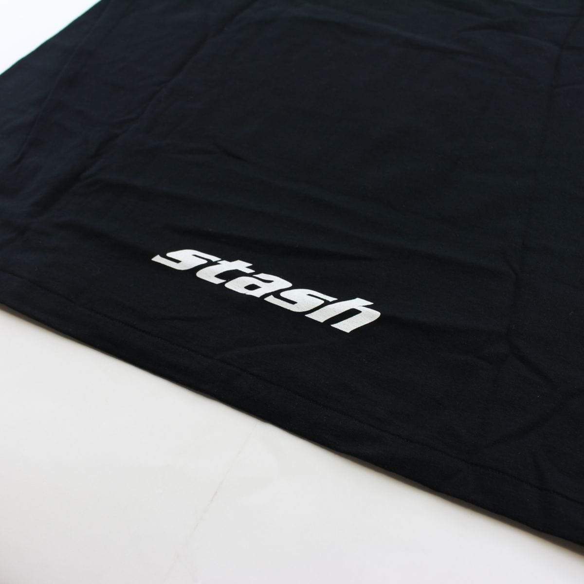 Bape x Stash Multi Colour Heads Logo Tee Black - SaruGeneral
