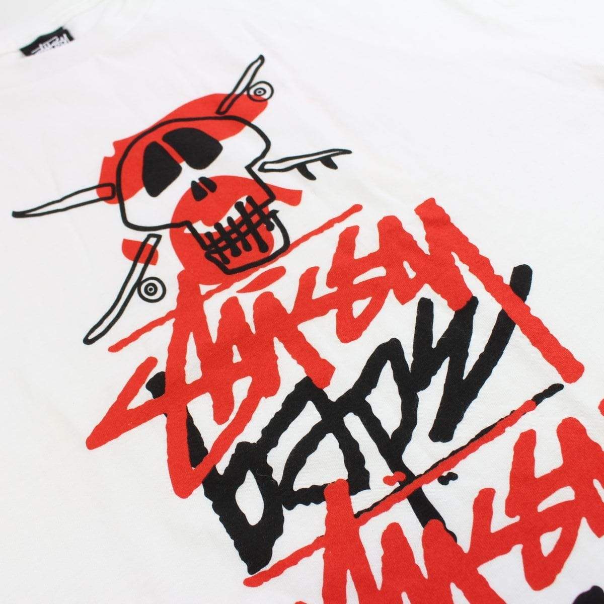 Bape x Stussy Tee White - SaruGeneral