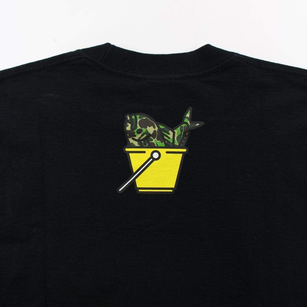 Bape Baby Milo ABC Green Camo Fish Tee Black - SaruGeneral