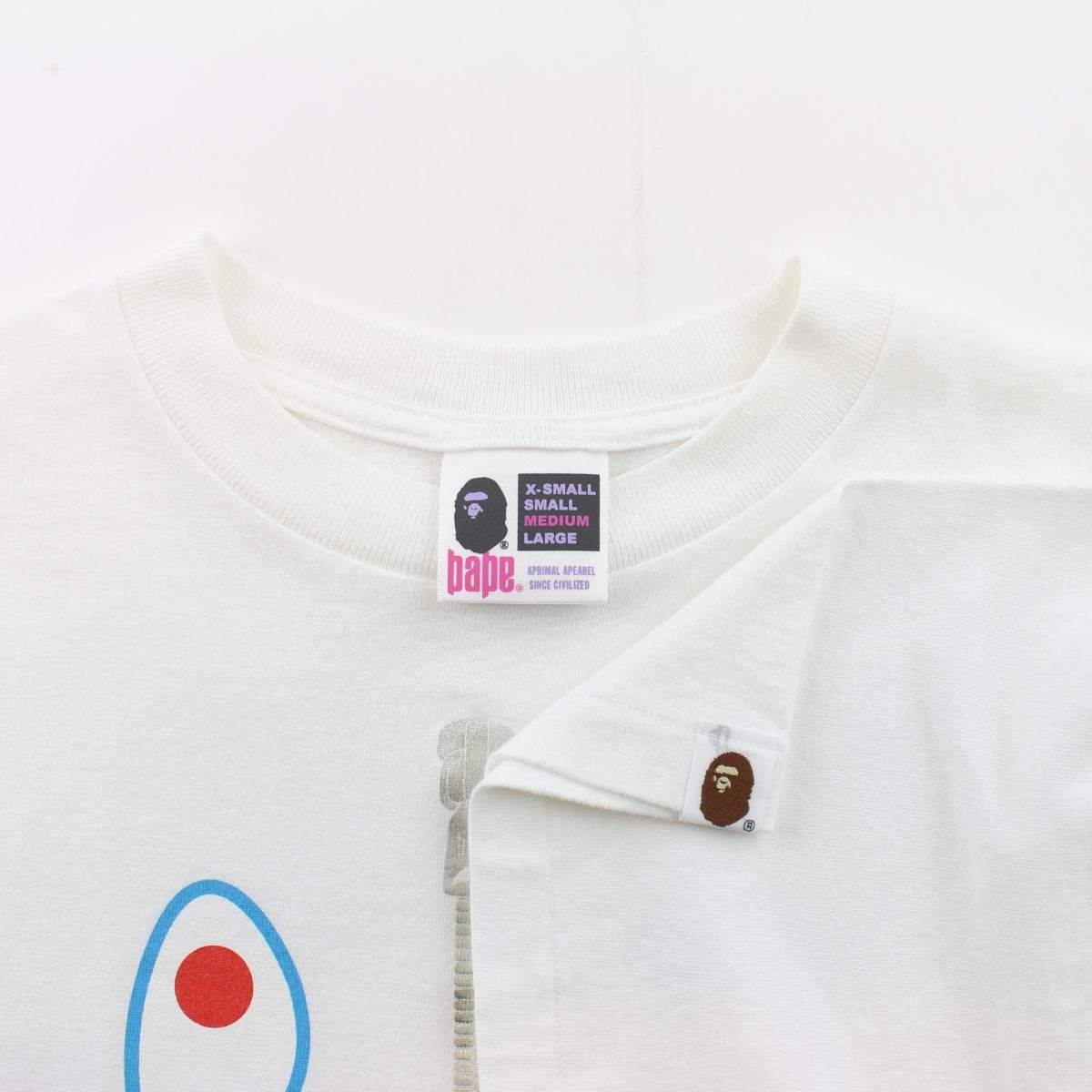 Bape Blue Face Shark Tee White - SaruGeneral
