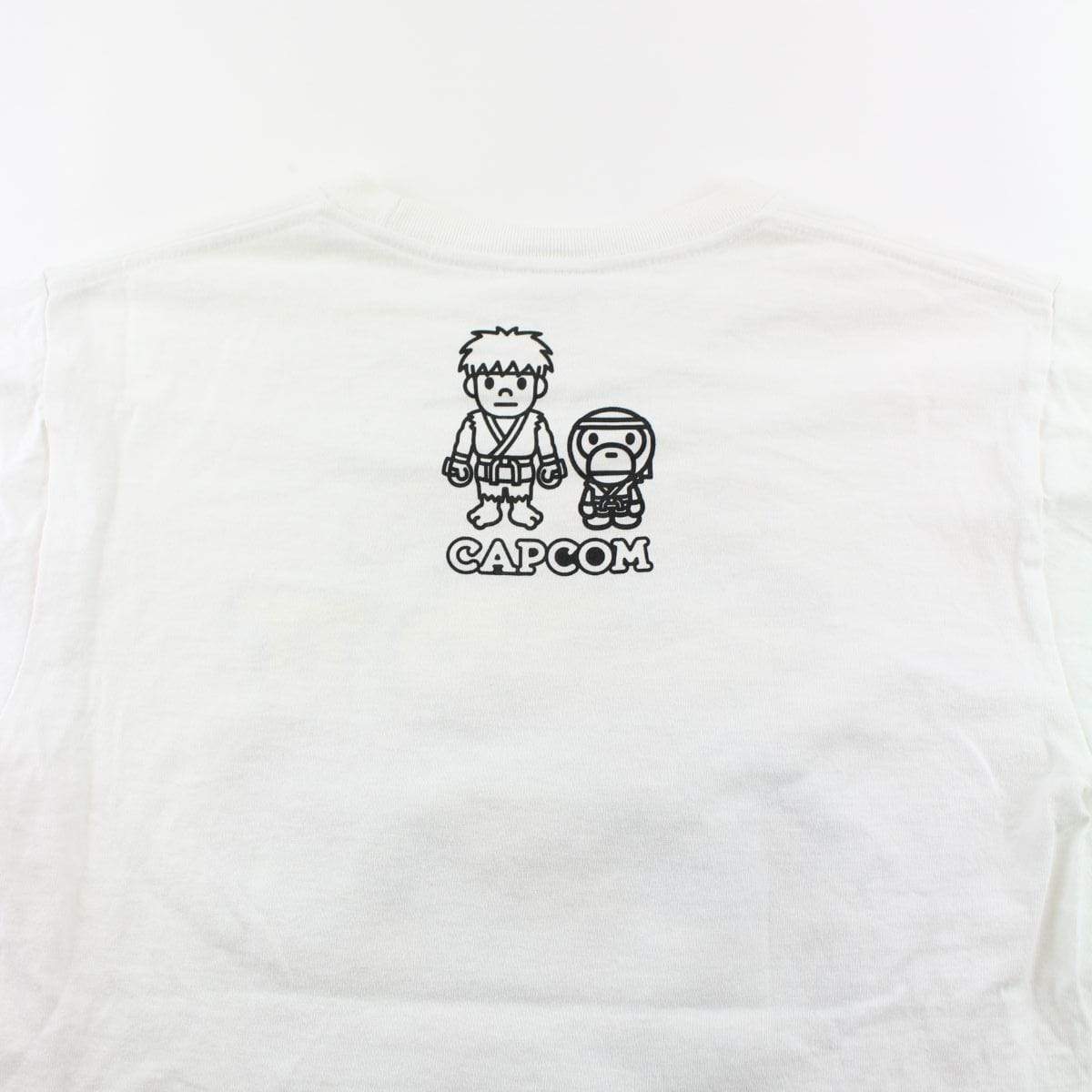 Bape x Street Fighter Logo Tee White - SaruGeneral