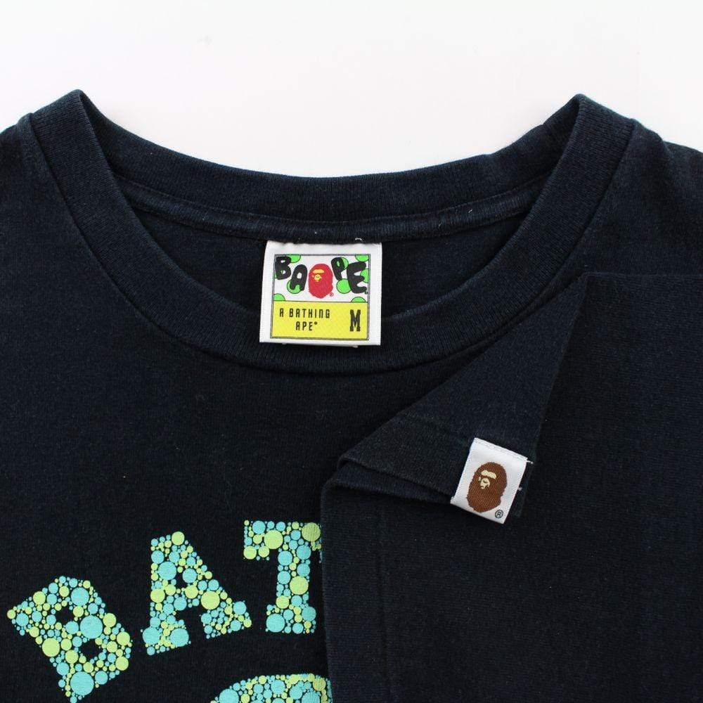 Bape bubbles 93 College Logo Tee Black - SaruGeneral