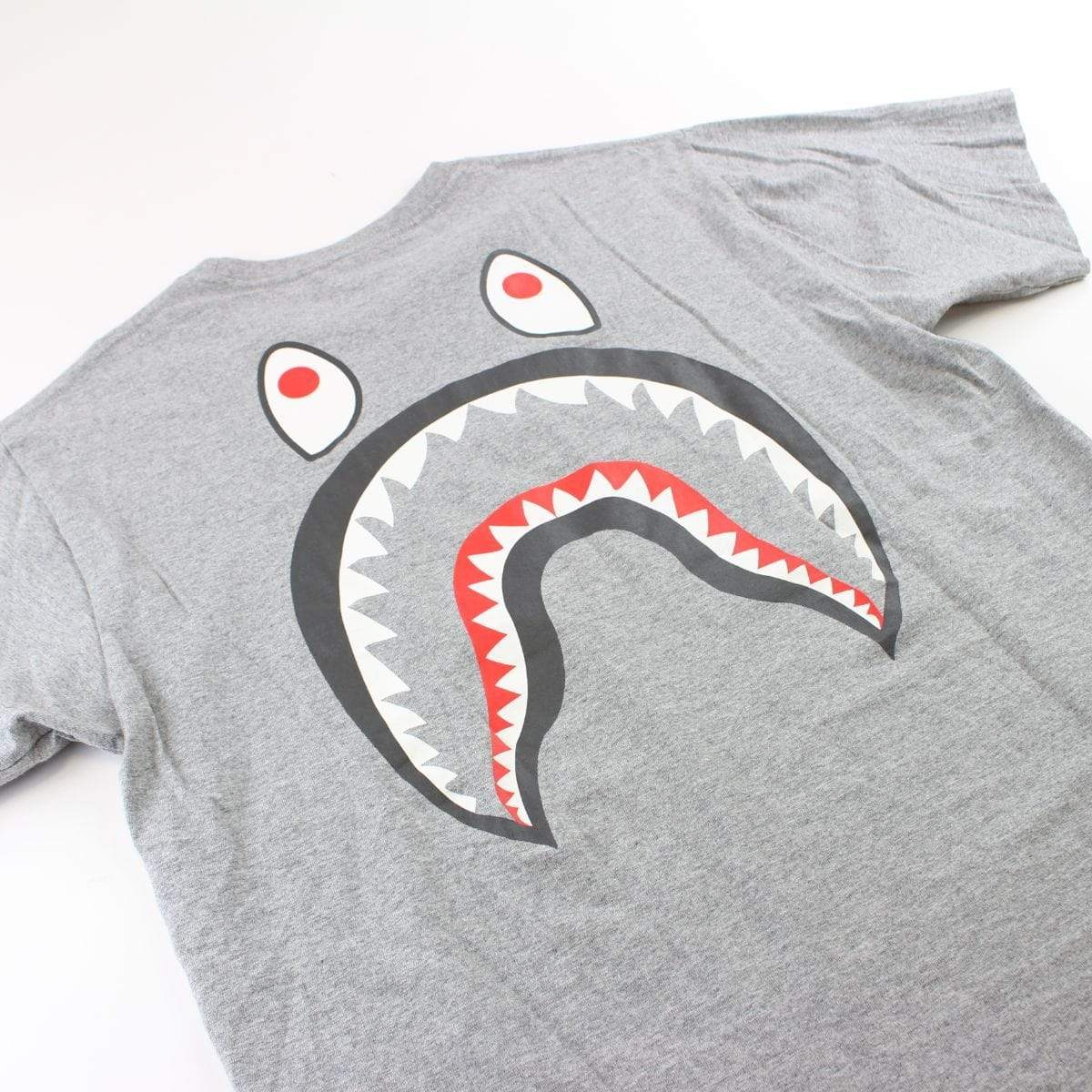 Bape WGM Shark Face Tee Grey - SaruGeneral