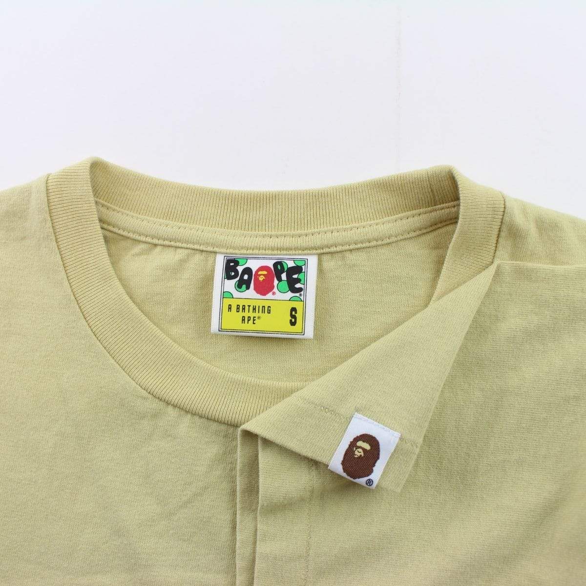Bape Point Head Logo Pocket Tee tan - SaruGeneral