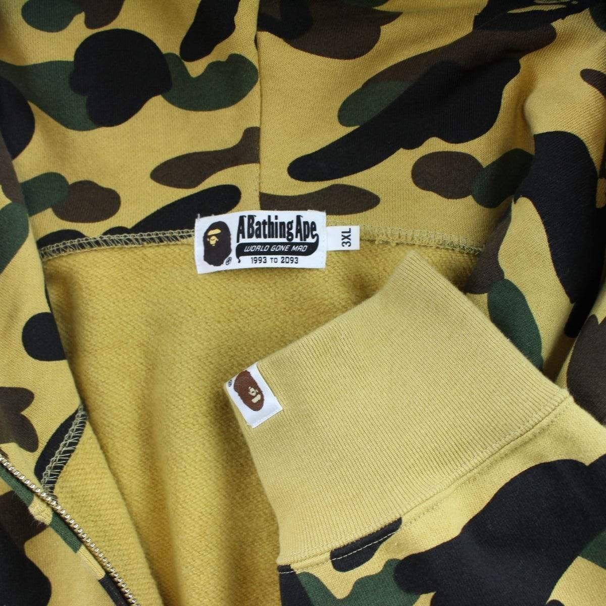 Bape 1st Yellow Camo Tiger Hoodie - SaruGeneral
