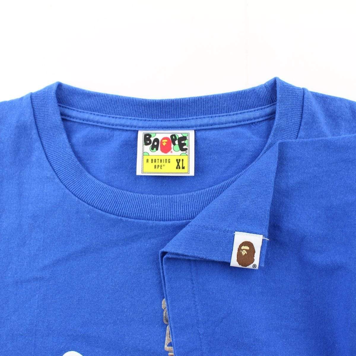 Bape Black Shark Face Tee Blue - SaruGeneral