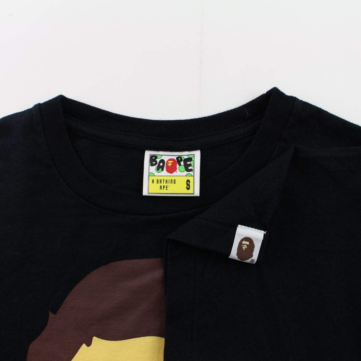 Bape Original Big Ape Logo Tee Black - SaruGeneral