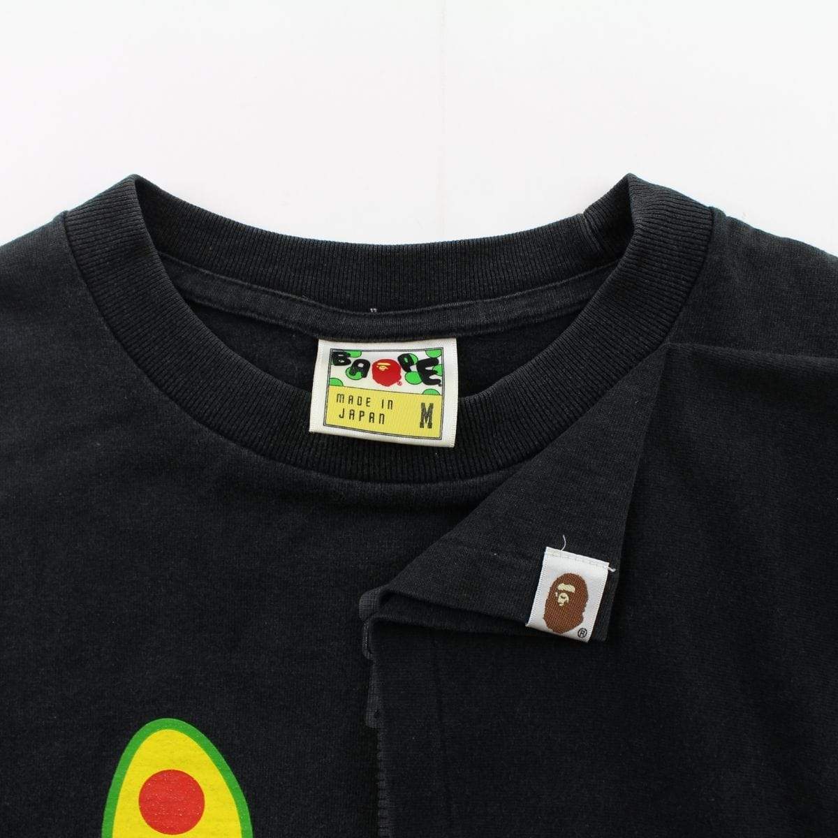 Bape Green Shark Face Tee Black - SaruGeneral