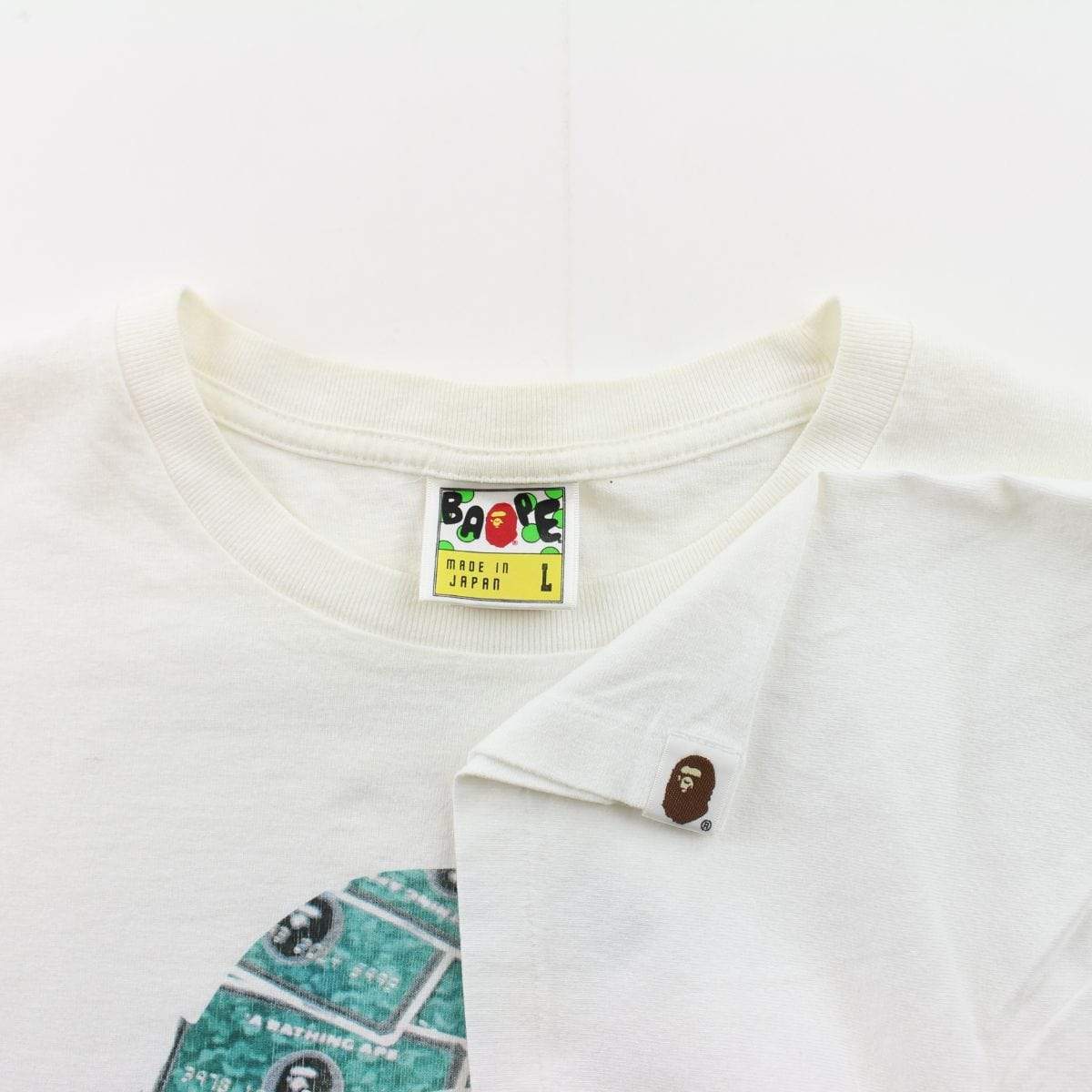 Bape membership Big Ape Logo Tee White - SaruGeneral