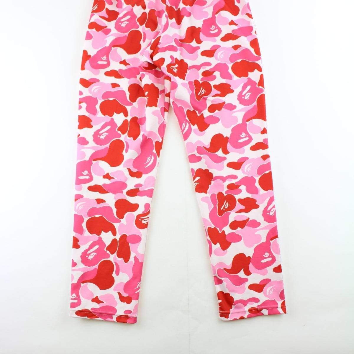 Bape Pink Camo track pants - SaruGeneral
