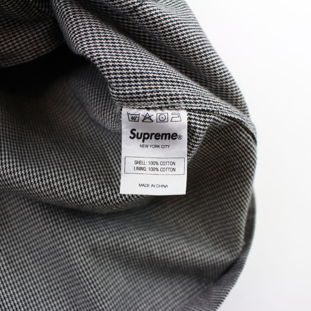 supreme houndstooth trench coat - SaruGeneral