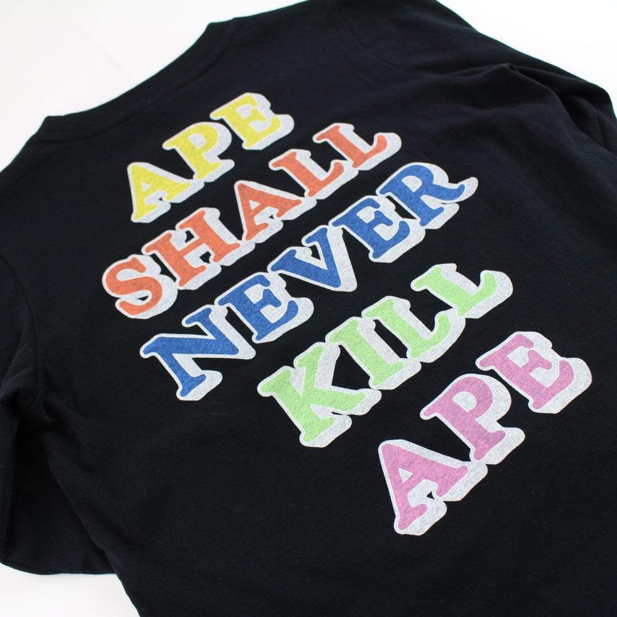 Bape Big Ape Sleeve A.S.N.K.A LS Black - SaruGeneral