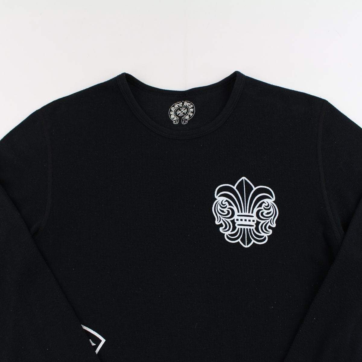 chrome hearts side logo waffle ls black - SaruGeneral