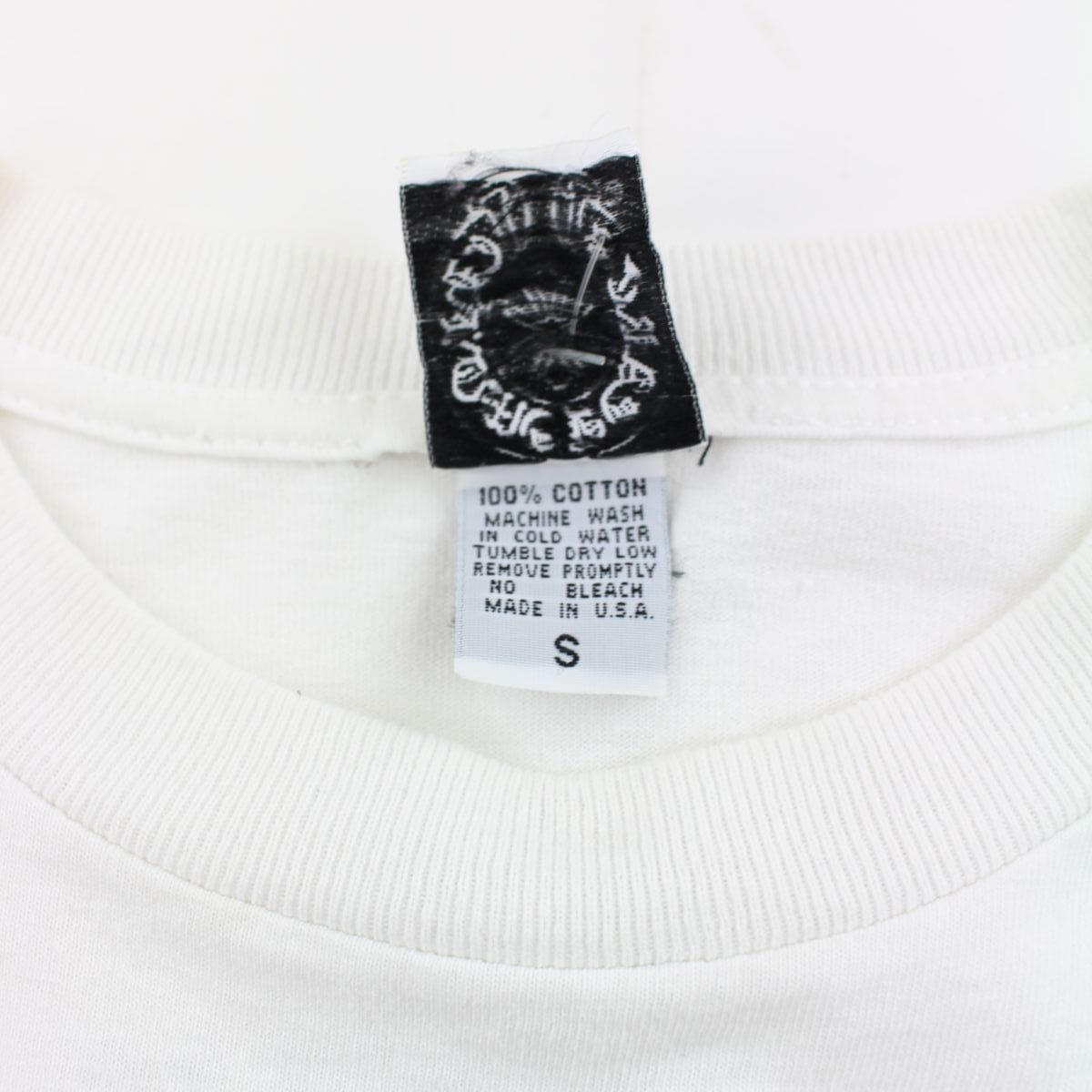 chrome hearts Malibu square cross tee white - SaruGeneral