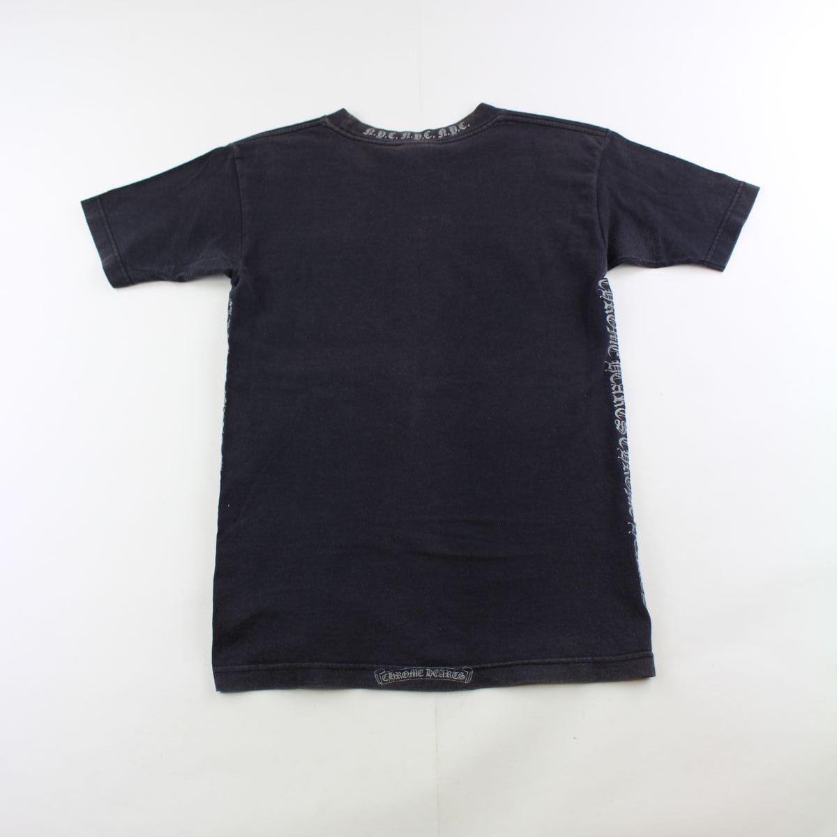 chrome hearts neck print tee black - SaruGeneral