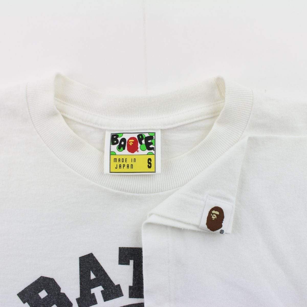 Bape Baby Milo Umbrella college Tee White - SaruGeneral