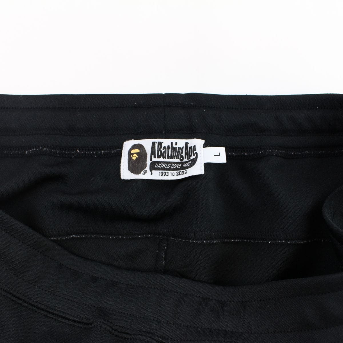 Bape point Head Logo Side Stripe Joggers Black - SaruGeneral