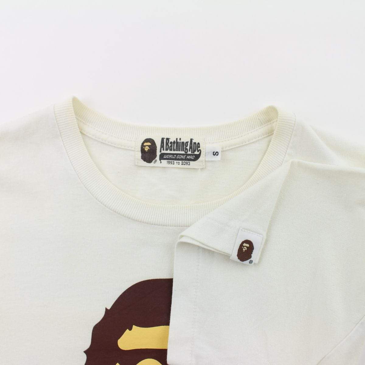 Bape go ape big ape logo tee white - SaruGeneral