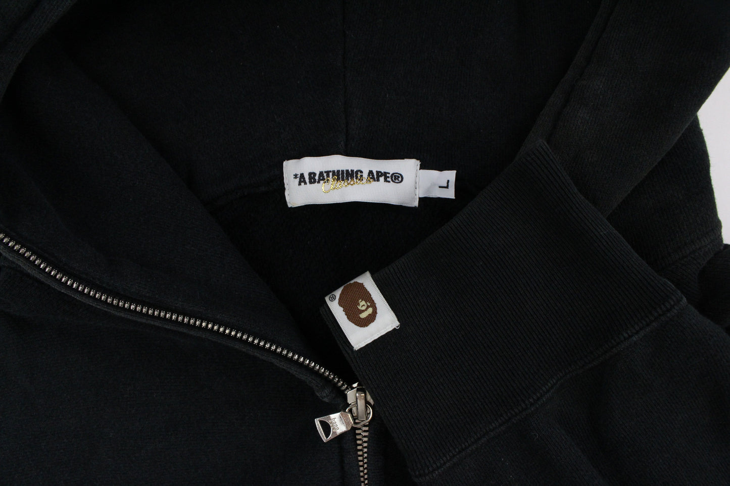 Bape Bapesta Full Zip Hoodie Black - SaruGeneral