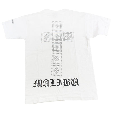 chrome hearts Malibu square cross tee white