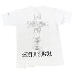 T-shirt carré croisé Chrome Hearts Malibu blanc