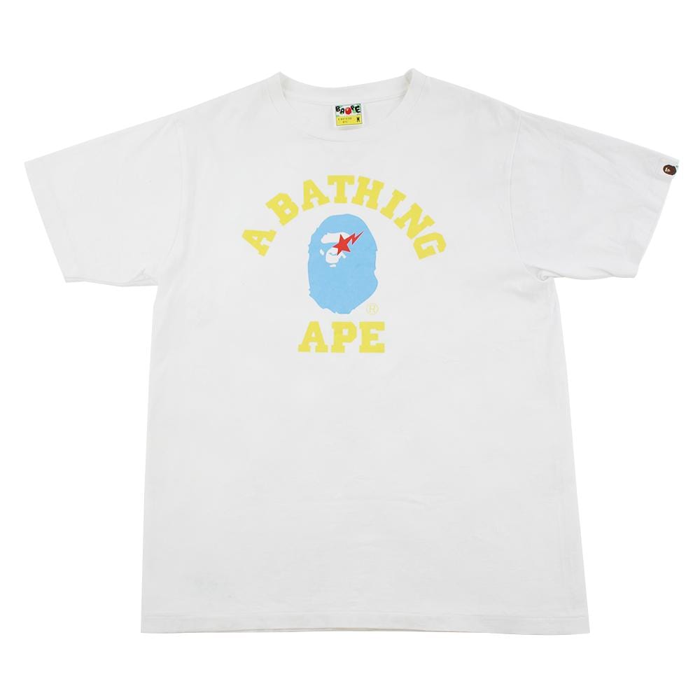 bape yellow blue bapesta college logo - SaruGeneral