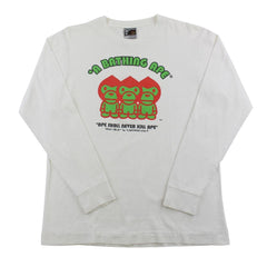 Bape trois vert rouge milo ls blanc