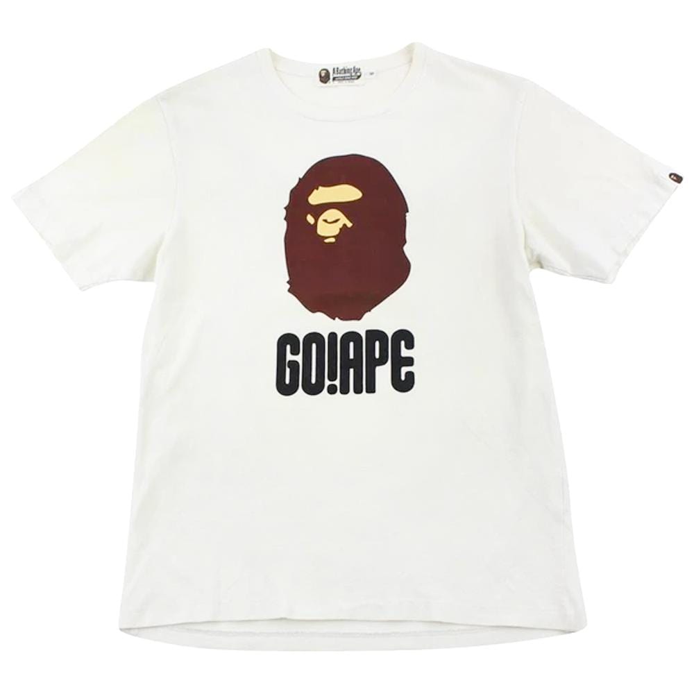 Bape go ape big ape logo tee white - SaruGeneral