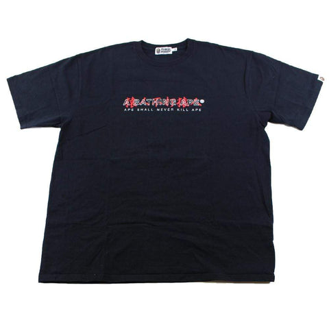 Bape Katakana Text Logo Tee Black