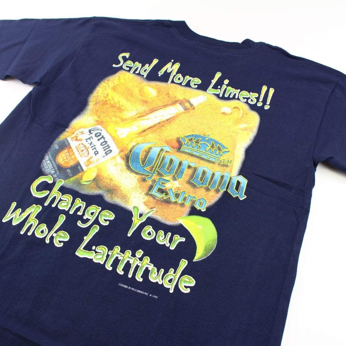 Corona Change Your Whole Lattitude Tee Navy - SaruGeneral