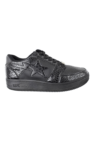 Bapestas Black-black Snakeskin