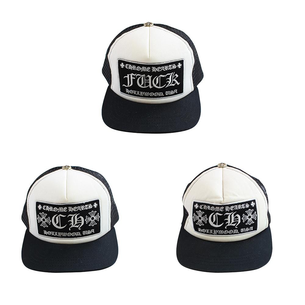 chrome hearts fuck & CH black Logo Trucker Set - SaruGeneral