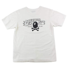 T-shirt col V Bape Pirate Store blanc