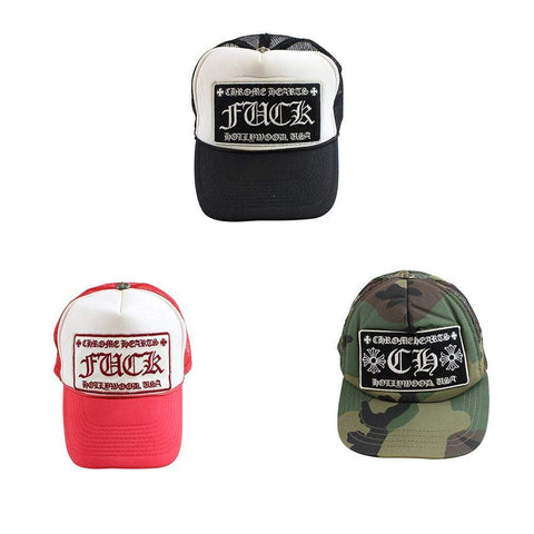 chrome hearts CH trucker red, Black & Green camo set