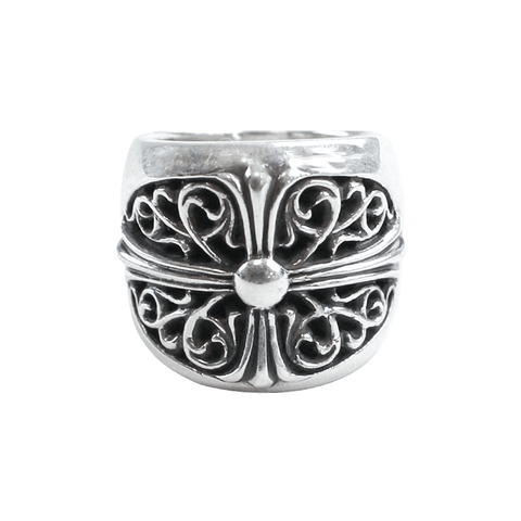 chrome hearts classic oval cross ring