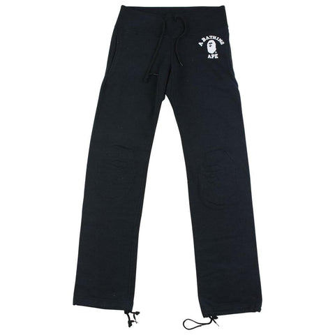 Bape College Logo Sweatpants Black