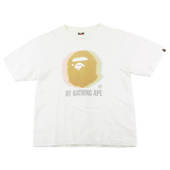 Bape Motion Blur Big Ape Logo Tee White