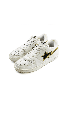 Bapesta 1st Yellow Star White