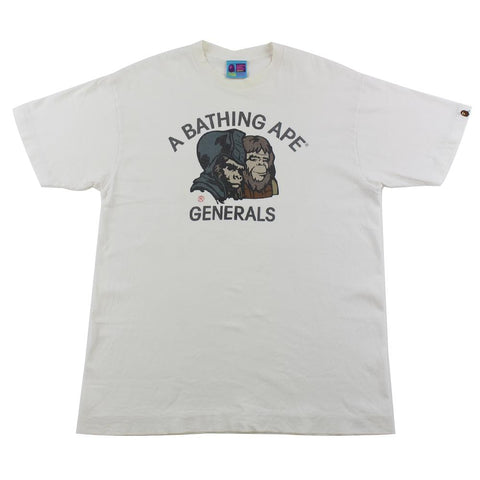 bape original generals tee white