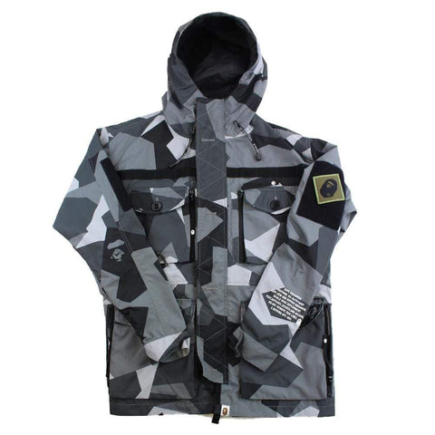 veste camouflage Bape Splinter noir et gris