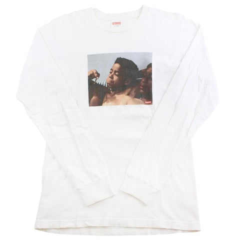 supreme x kids blunt ls white