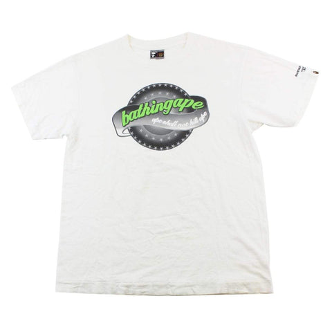 Bape ASNKA circle sta tee white