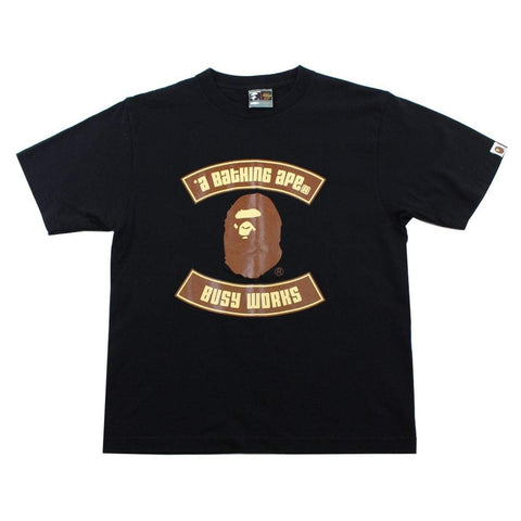 Bape Big Ape Busy Works Tee Black