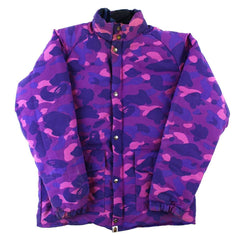 Doudoune réversible Bape Purple Camo bleu camouflage