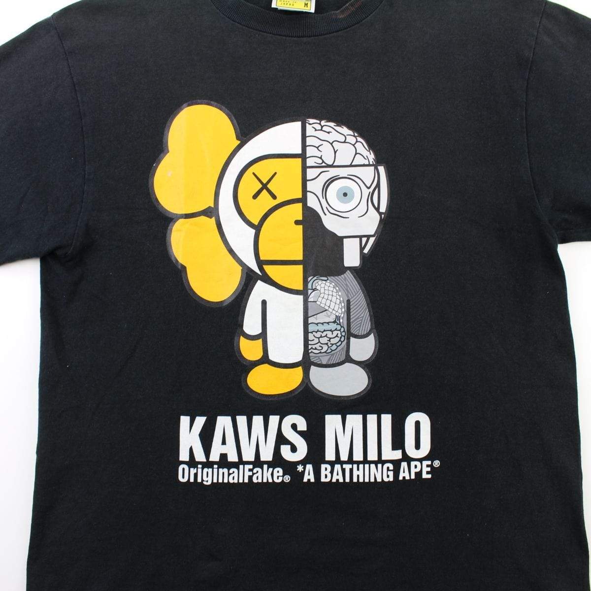 Bape x Kaws Baby Milo Dissected Figure Tee Black - SaruGeneral