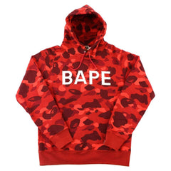 Bape Swaorvski Text Hoodie Red Camo